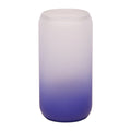 Copo de Vidro 550ml Latinha Degradê Azul Escuro para Sublimação