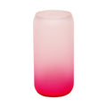 Copo de Vidro 550ml Latinha Degradê Rosa para Sublimação