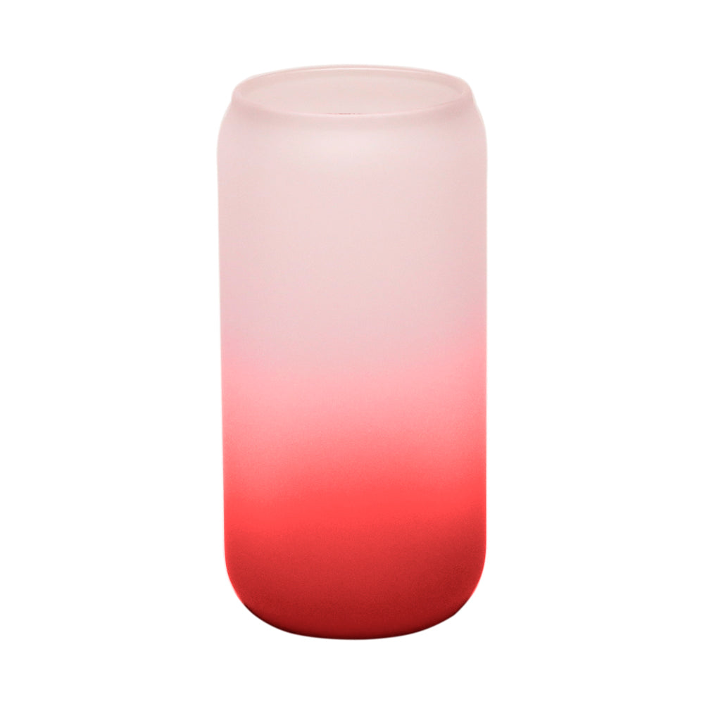Copo de Vidro Vermelho Latinha Degradê 550ml para Sublimação