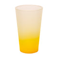 Copo de Vidro Degradê Amarelo 450ml para Sublimação - LiVE