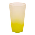 Copo de Vidro 450ml Degradê Amarelo Limão para Sublimação LiVE