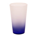 Copo de Vidro Degradê Azul Escuro 450ml para Sublimação LiVE