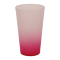 Copo de Vidro 450ml Degradê Rosa para Sublimação e Personalização