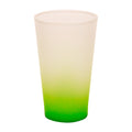 Copo de Vidro 450ml Degradê Verde Claro para Sublimação LiVE