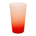 Copo de Vidro Degradê Vermelho 450ml para Sublimação - LiVE