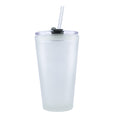 Caneca Esmaltada Branca 360ml com Borda Prata para Personalização