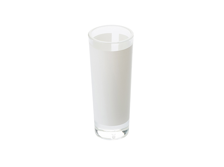 Copo de Vidro Mini Drink 60ml com Tarja Branca para Sublimação