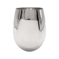 Copo de Vinho Cristal Cromado Prata 540ml para Sublimação Elegante