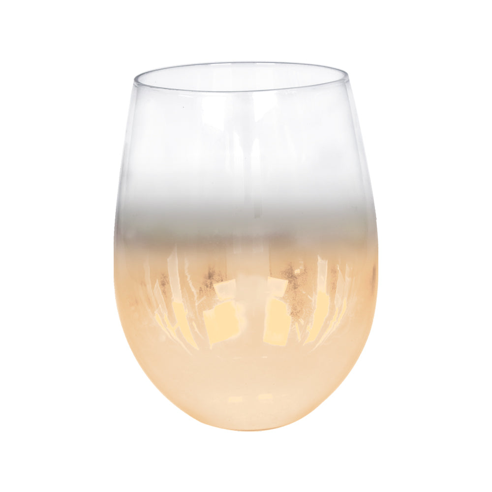 Copo de Vinho Cristal Dourado Semi-Cromado 540ml para Sublimação