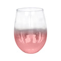 Copo de Vinho Cristal Semi-Cromado Rose 540ml para Sublimação Elegante