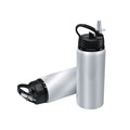 Garrafa de Alumínio 600ml Prata com Alça para Sublimação LiVE