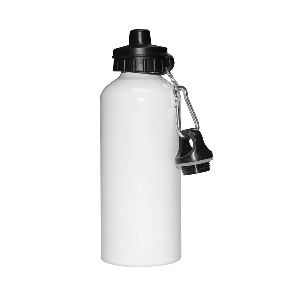 Garrafa de Alumínio 600ml Branca com Tampa Dupla para Sublimação
