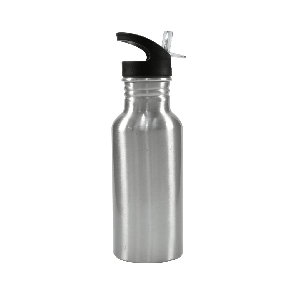 Garrafa de Alumínio Prata 600ml Squeeze para Sublimação