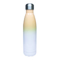Garrafa Térmica Inox 500ml Bicolor Branco e Laranja para Sublimação