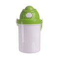 Garrafa Plástica Infantil 400ml com Tampa Verde para Sublimação
