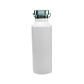 Garrafa Térmica Inox 500ml Branca com Tampa de Bambu para Sublimação