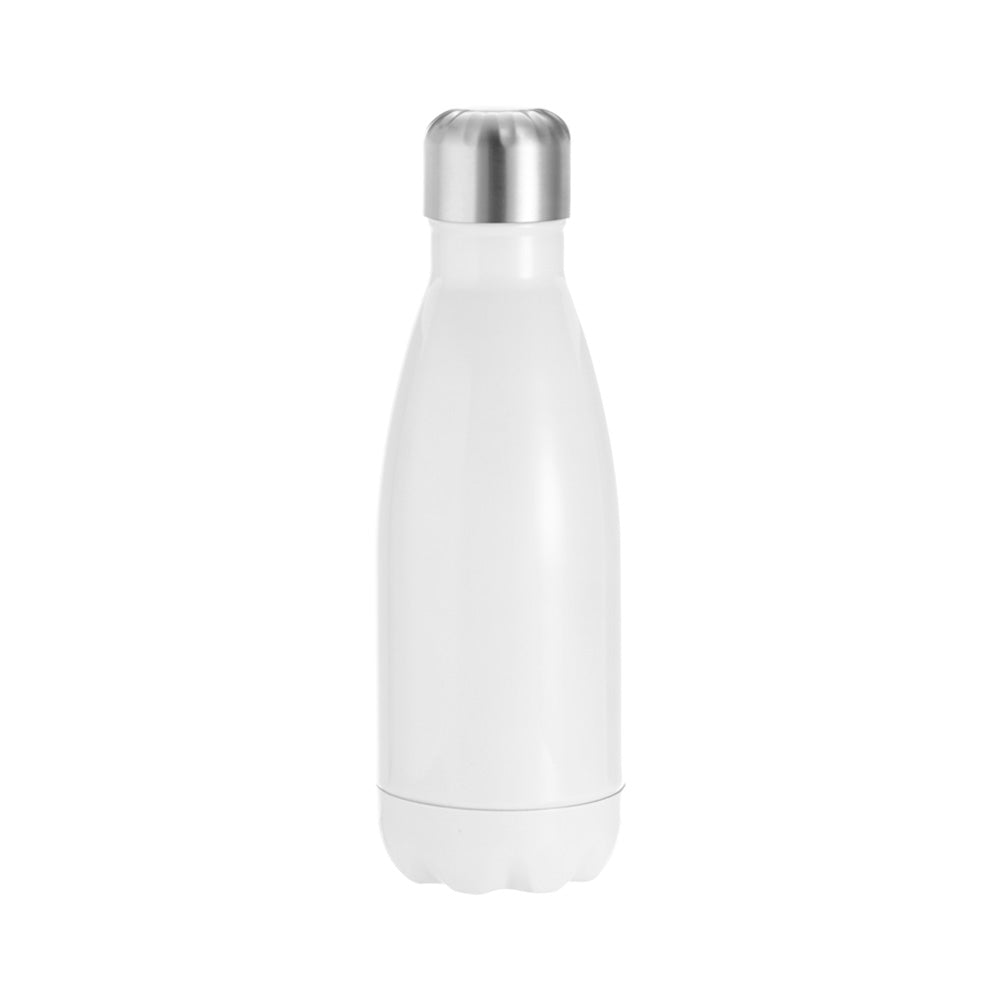 Garrafa Térmica Inox Branca 400ml com Superfície para Sublimação e Cola
