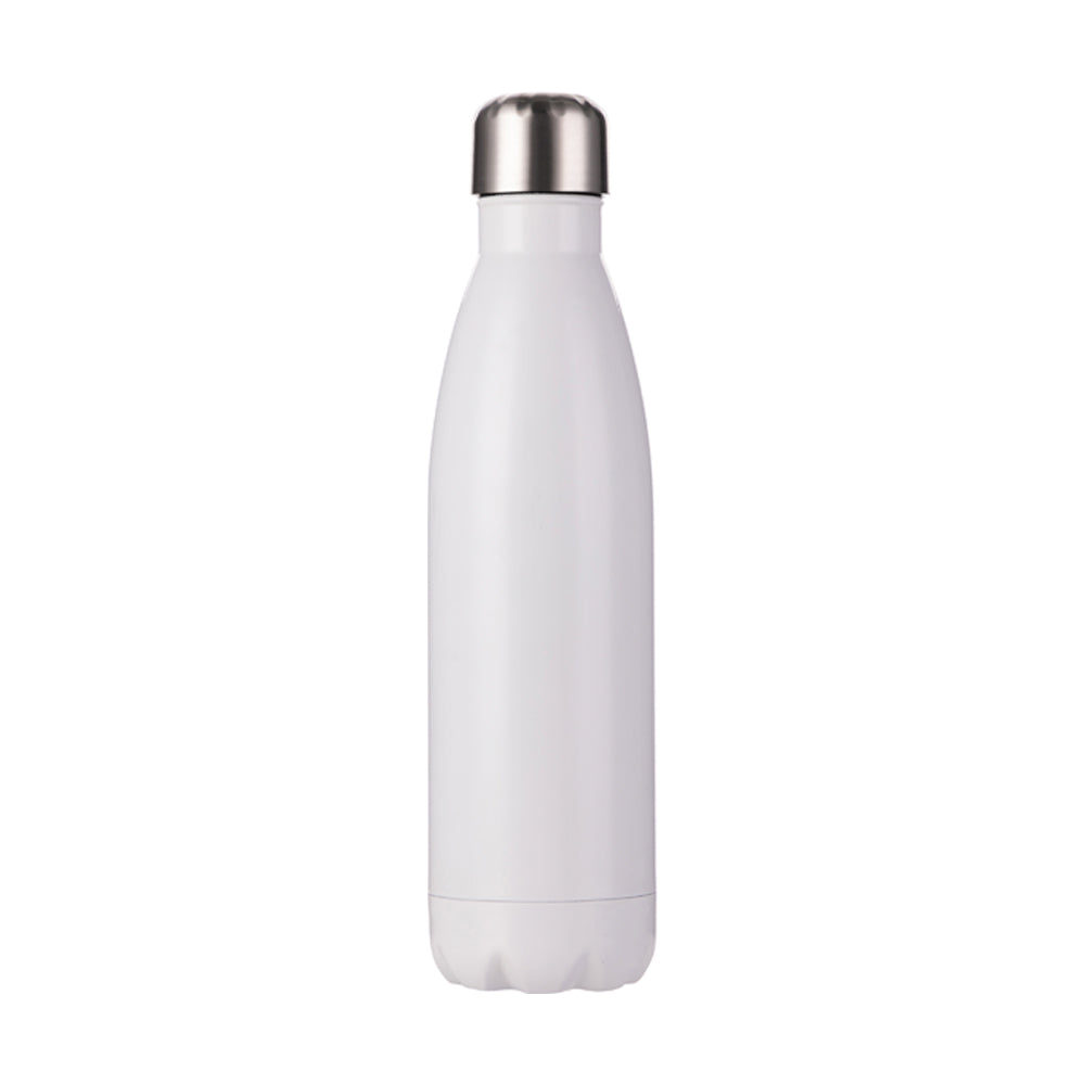 Garrafa Térmica Inox 500ml Branca com Acabamento para Sublimação