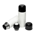 Garrafa Térmica Inox 350ml Branca com Tampa Preta para Sublimação