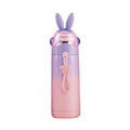 Garrafa Térmica de Inox 350ml Rosa e Roxo com Estampa Coelhinho para Sublimação