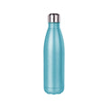 Garrafa Térmica de Inox 500ml Glitter Azul Claro com Cola para Sublimação