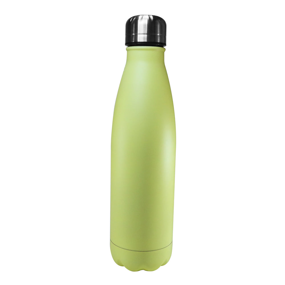 Garrafa Térmica Inox Matte Amarela 500ml para Sublimação e Personalização