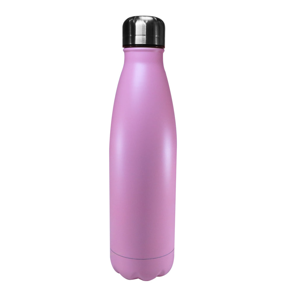 Garrafa Térmica de Inox Matte Rose 500ml para Sublimação com Isolamento Térmico