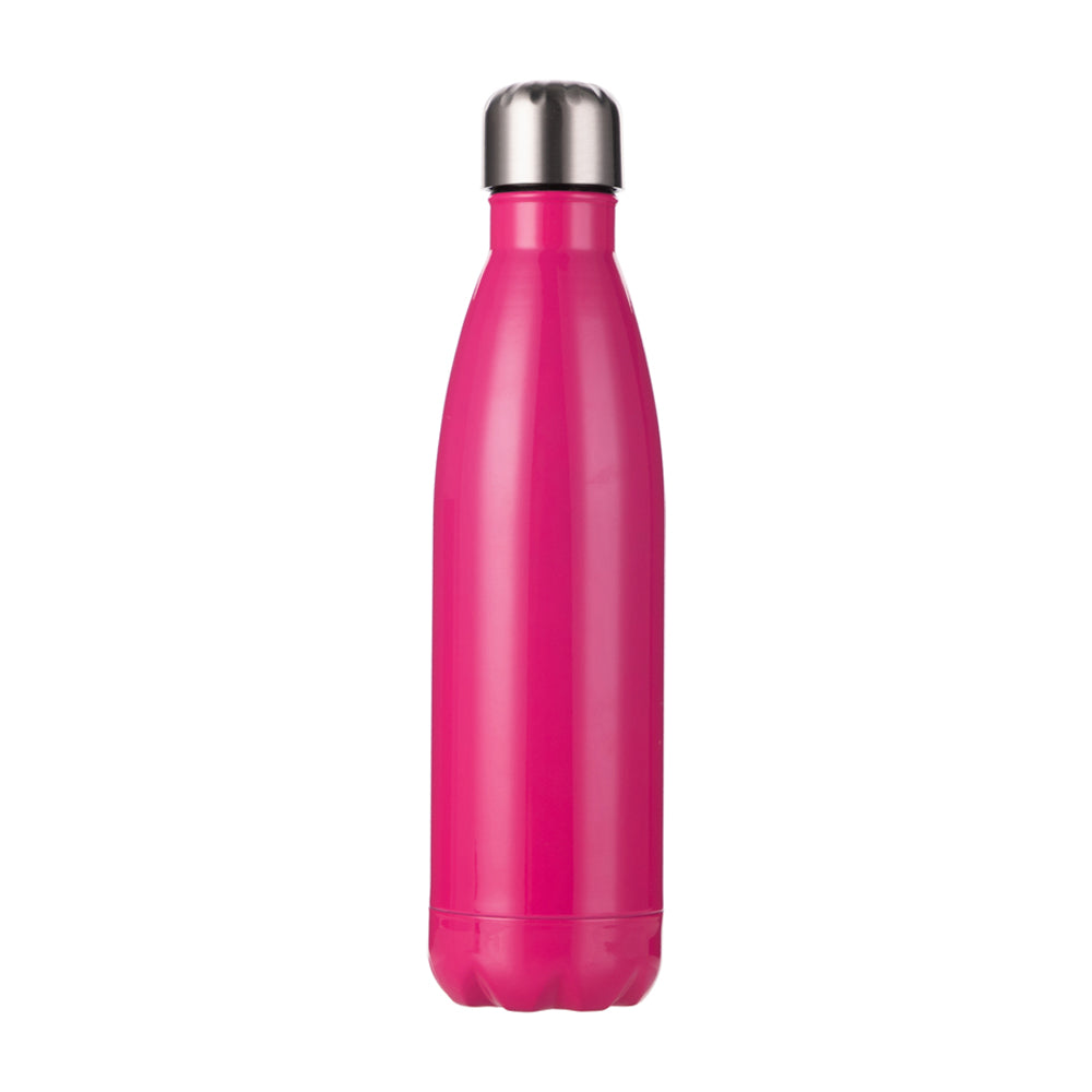 Garrafa Térmica Inox 500ml Rosa Vibrante para Sublimação e Cola
