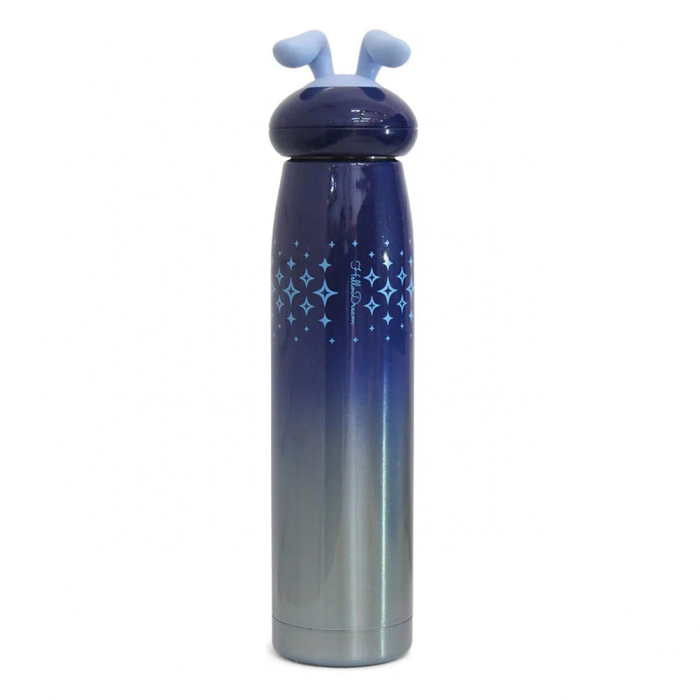 Garrafa Térmica Inox 320ml Azul Espacial com Estampa Coelhinho para Sublimação