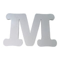 Letra MDF Decorativa 'M' 18x18x0.3cm para Sublimação e Personalização
