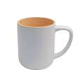 Caneca Cerâmica Matte Ocre 325ML para Personalização - Design Orgânico