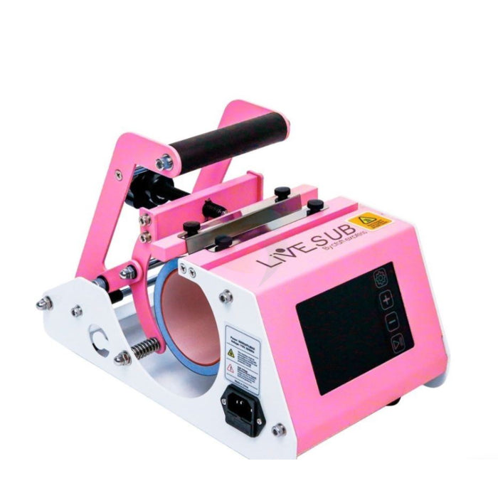 Professional Pink Elite Cylindrical Mug Heat Press for Sublimation