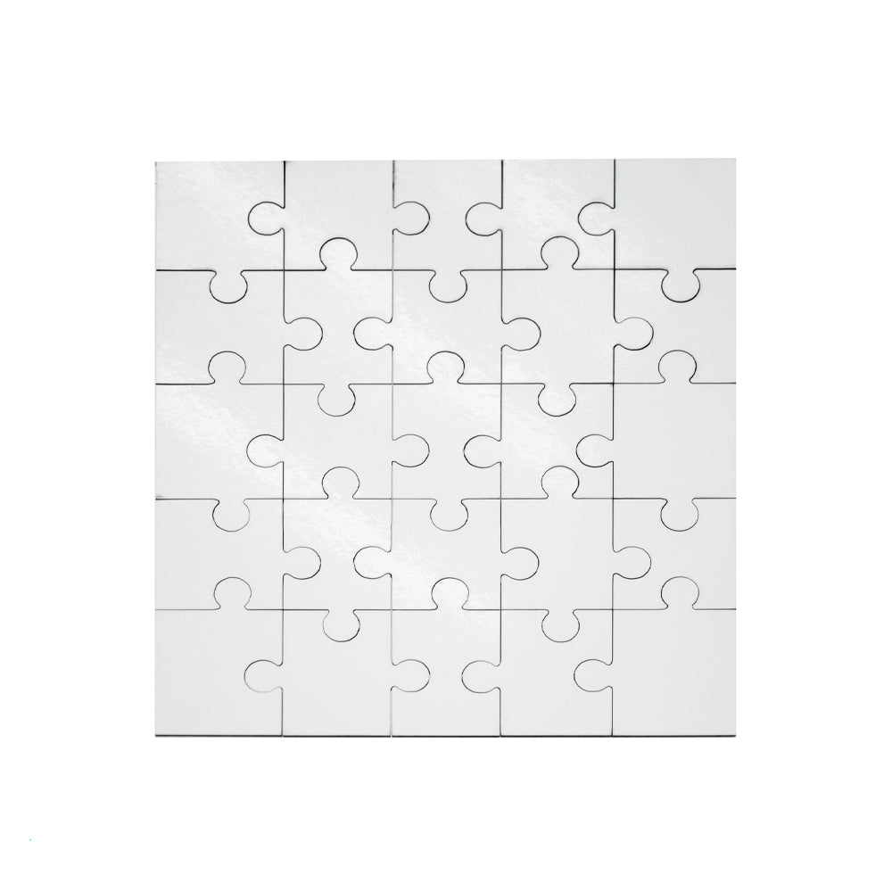 Quebra-Cabeça MDF Quadrado 25 Peças 17cm para Sublimação e Personalização