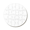 Quebra-Cabeça Redondo MDF 24 Peças 17cm para Sublimação e Personalização
