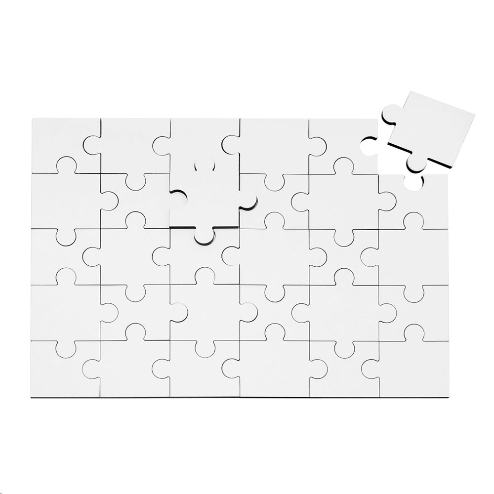 Quebra-Cabeça MDF Retangular 30 Peças 17,3x25cm para Sublimação LiVE
