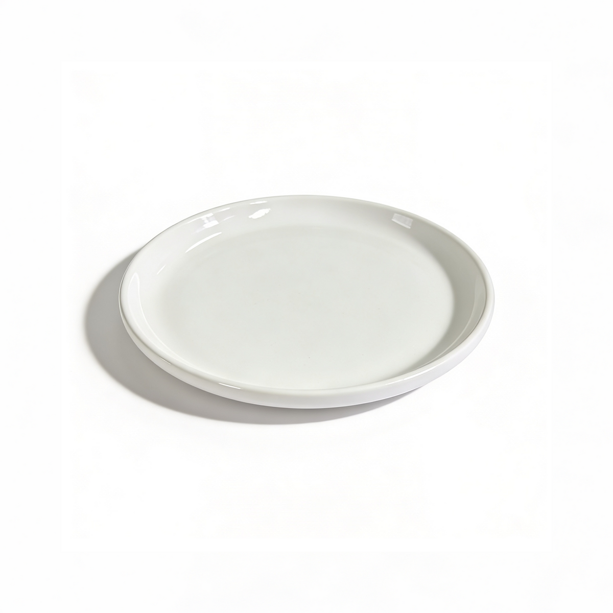 Prato de Cerâmica Domus 20,5 cm Branco para Sublimação — Caixa Fechada com 30 Unidades