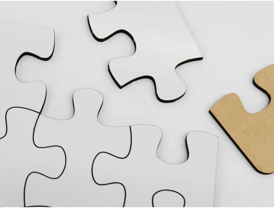 Rectangular MDF Jigsaw Puzzle 30 Pieces 17.3x25cm for Sublimation LiVE