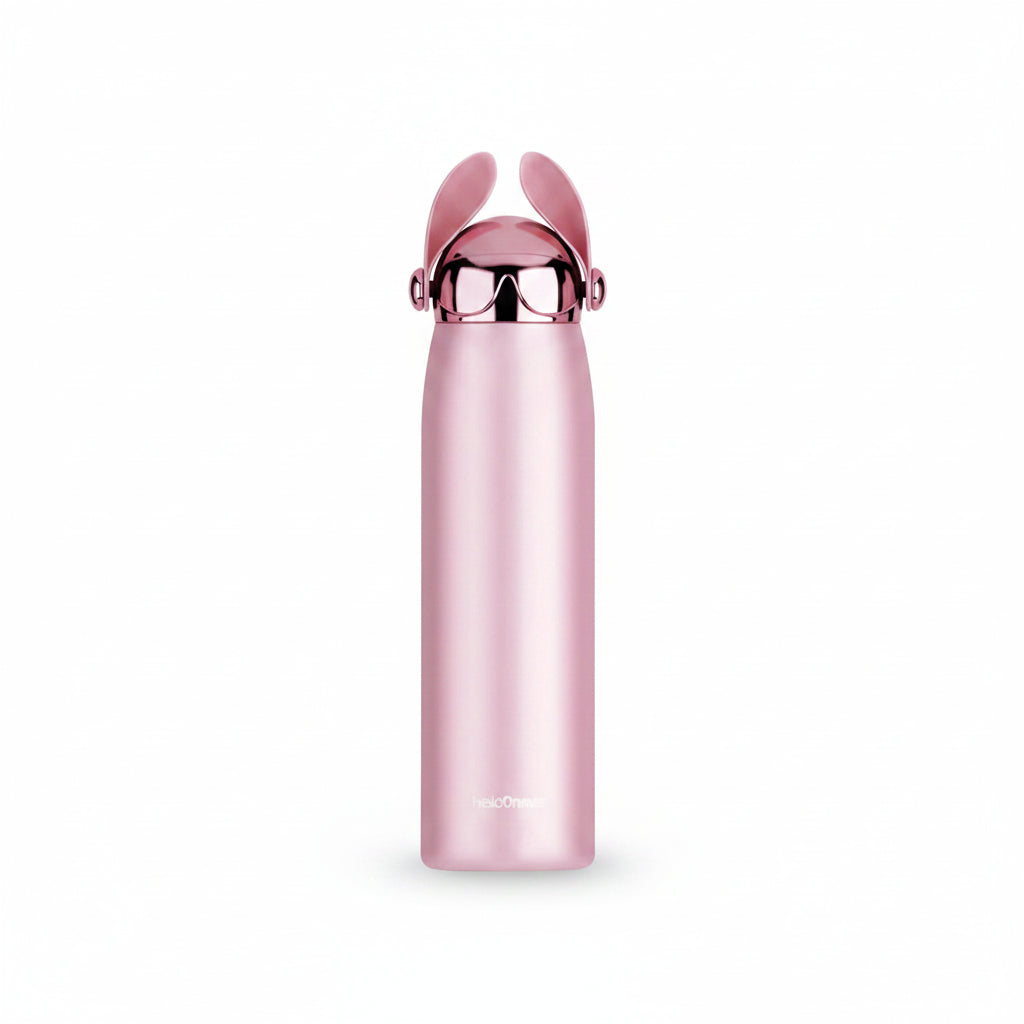Garrafa Térmica de Inox Rosa 320ml Crazy Dog para Sublimação