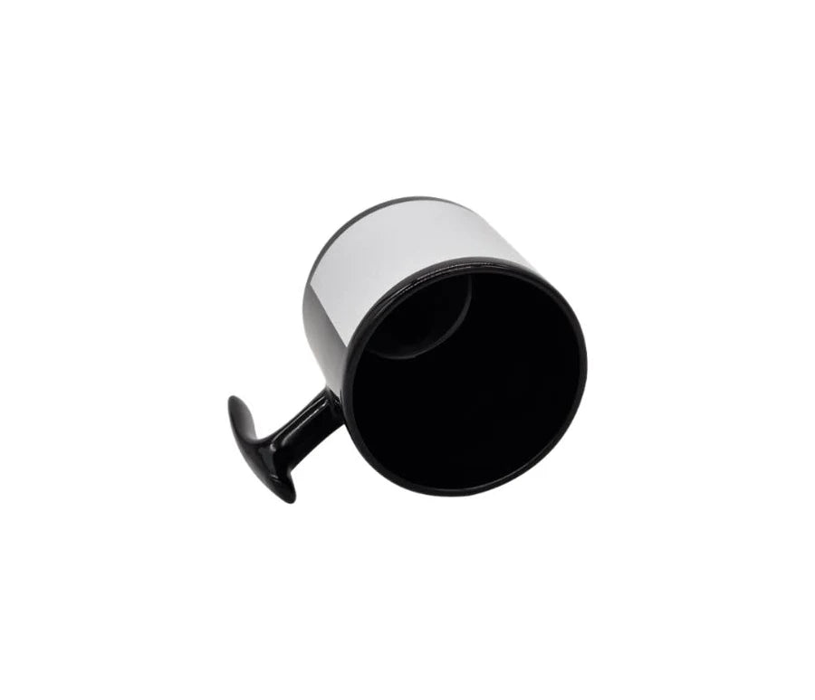 XÍCARA CERÂMICA 325ML TARJA BRANCO P/ SUPORTE METAL MAJESTIC