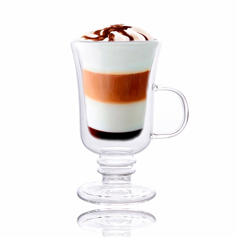 Taça de Capuccino Cristal Double Wall 250ml Transparente para Sublimação