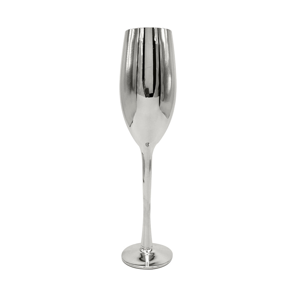 Taça de Cristal Cromada Prata 230ml Elegance para Sublimação