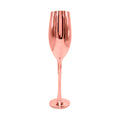 Taça de Champanhe Cromada Rose em Cristal 230ml para Sublimação