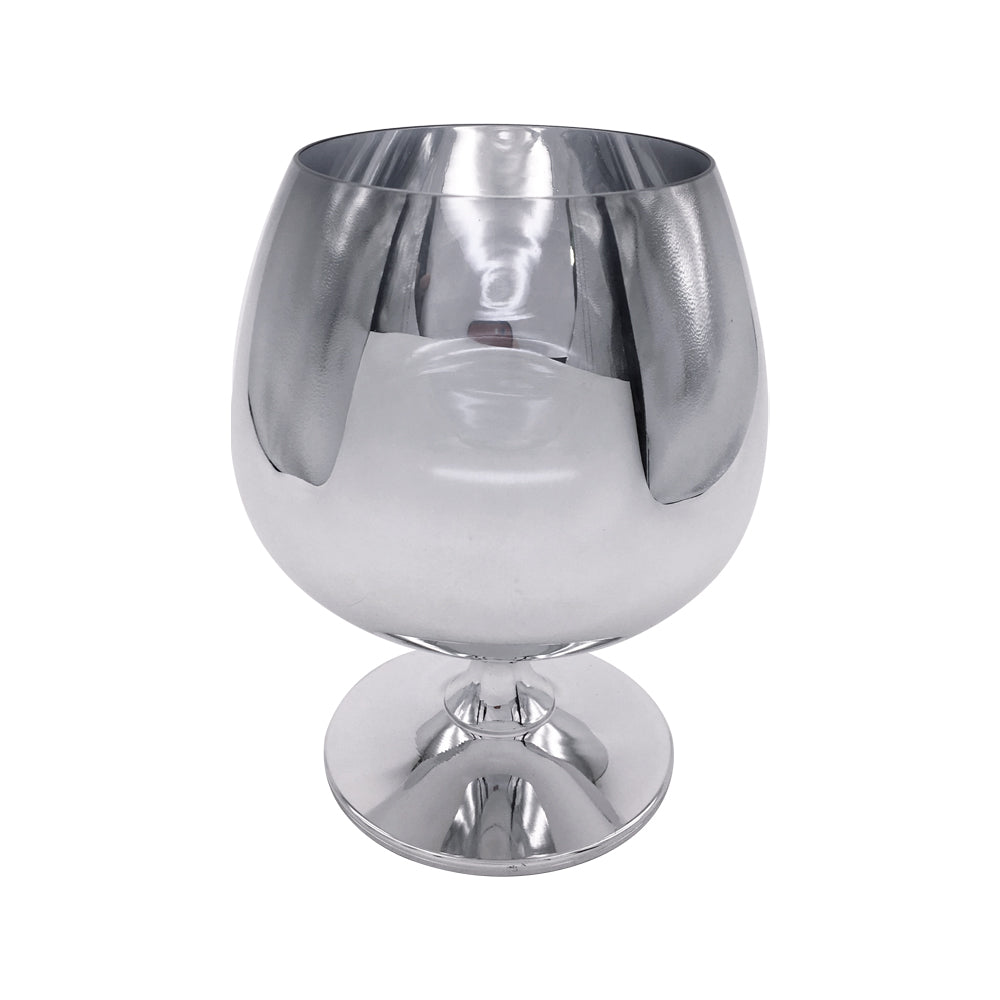 Taça de Conhaque Cromada Prata 635ml em Cristal para Sublimação