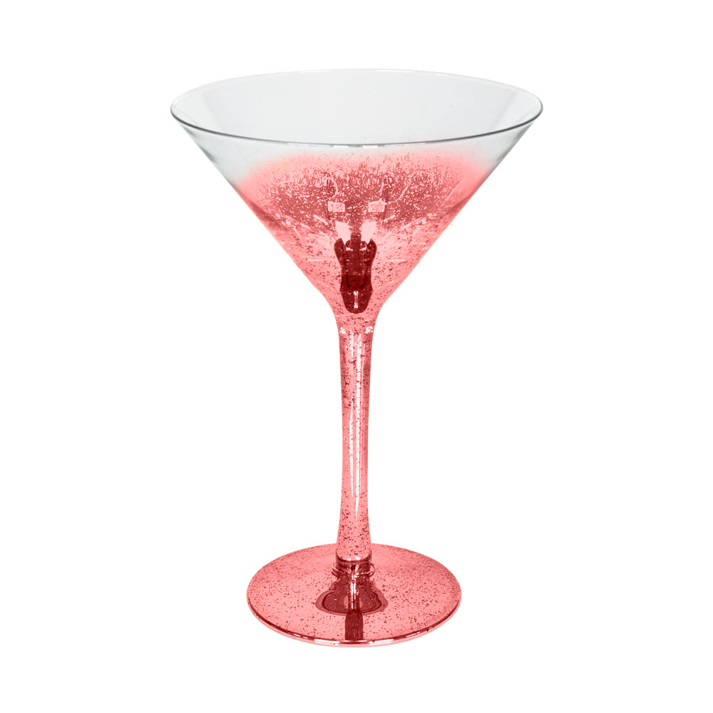 Taça de Cristal Purpurina Rose 230ml para Sublimação e Drinks