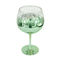 Taça de Gin Elegance Verde 600ml em Vidro para Sublimação