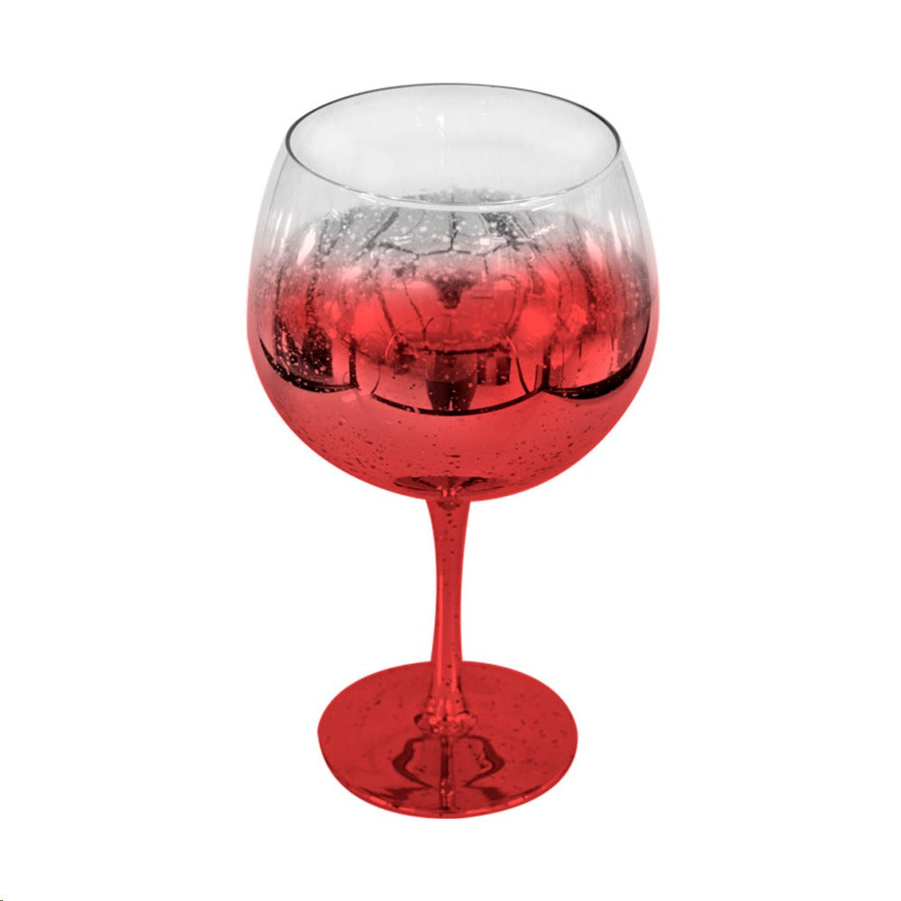 Taça de Gin Elegance Vermelho 600ml em Vidro para Sublimação