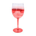 Taça de Vinho Cristal 315ml Purpurina Vermelha para Sublimação Elegance