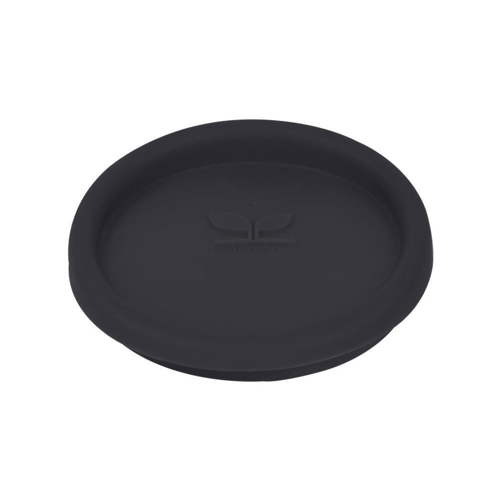 Tampa de Silicone Preta 9cm para Canecas - Vedação Flexível e Reutilizável