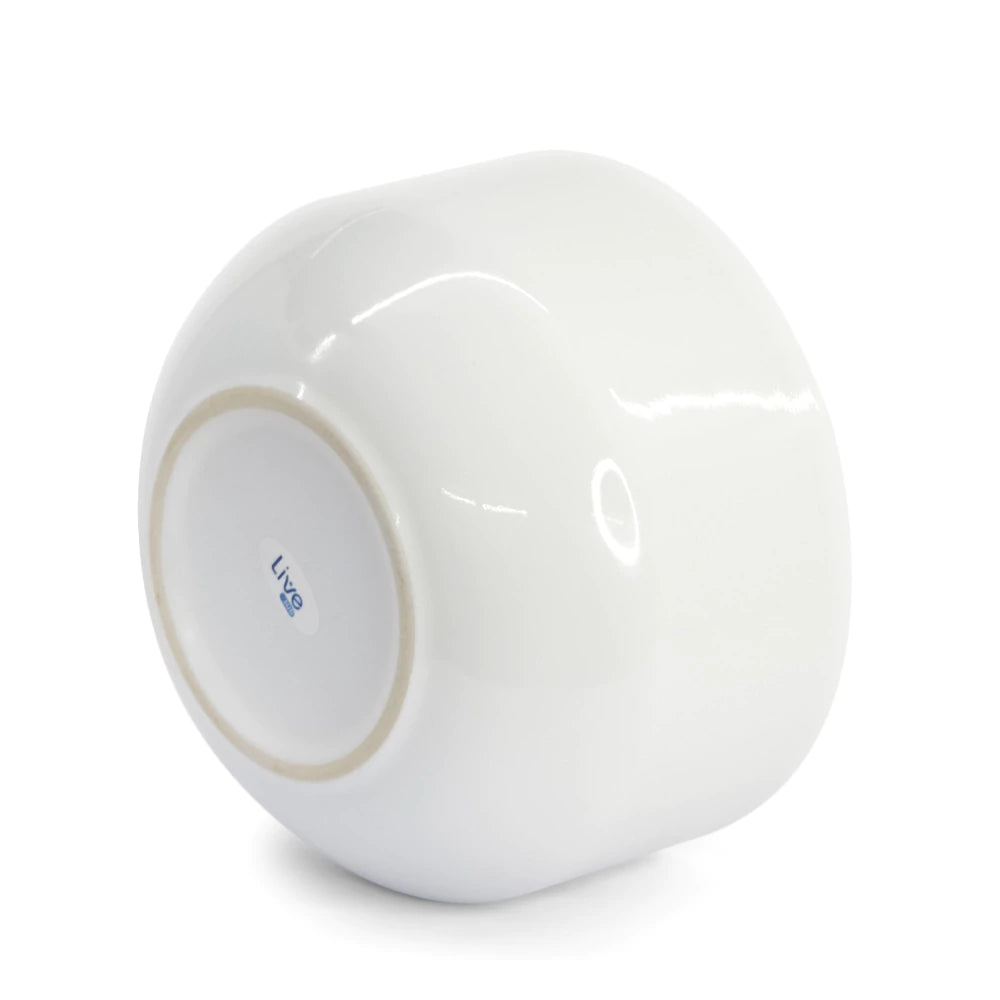 Durable White Ceramic Bowl for Sublimation - Customizable and Versatile