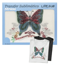 Transfer Strass Borboleta Grande 20x26cm para Sublimação e Customização